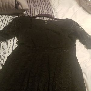 Black lace dress